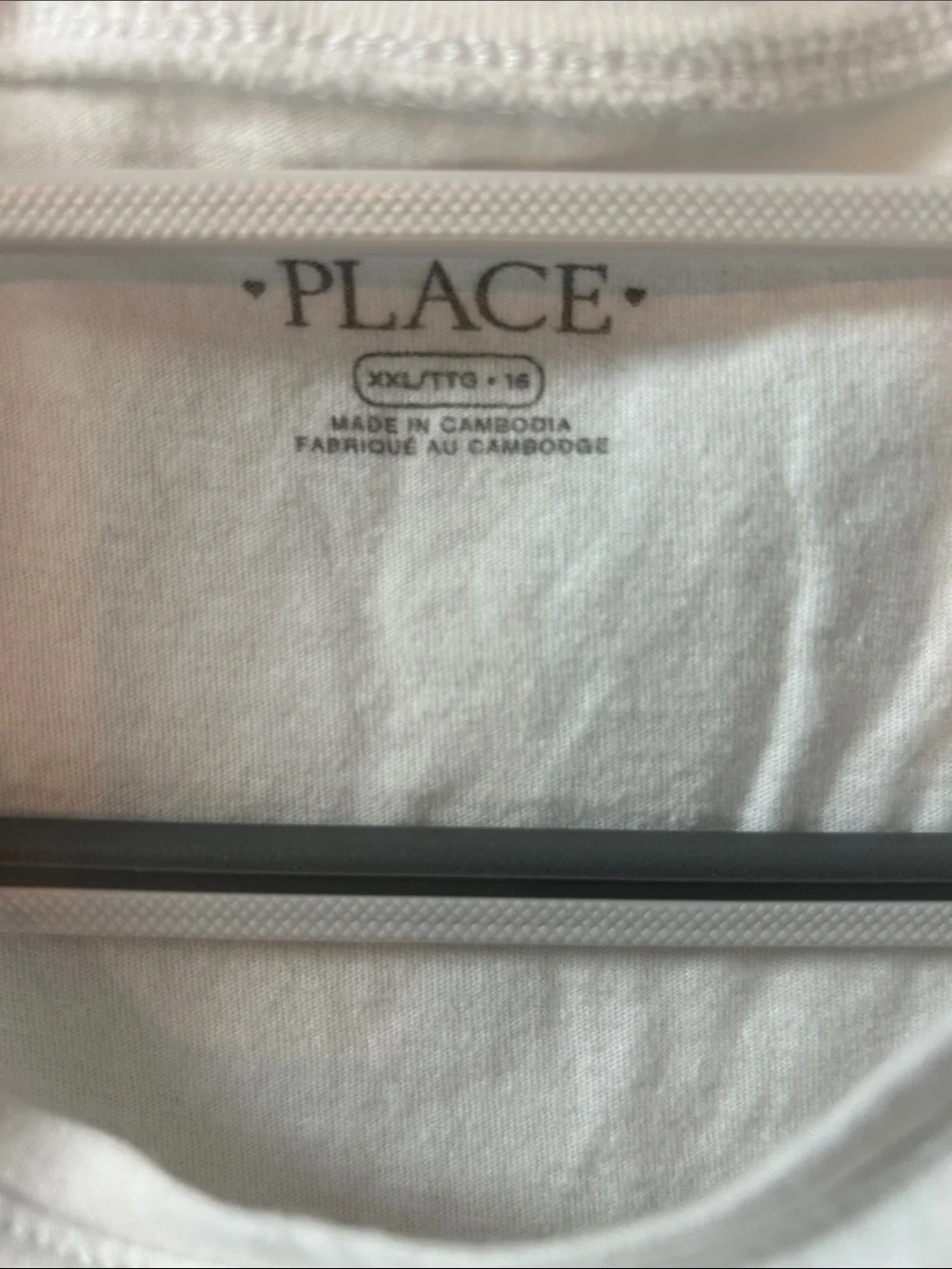 The Children's Place White Tee with Gold Foil Crown & Text